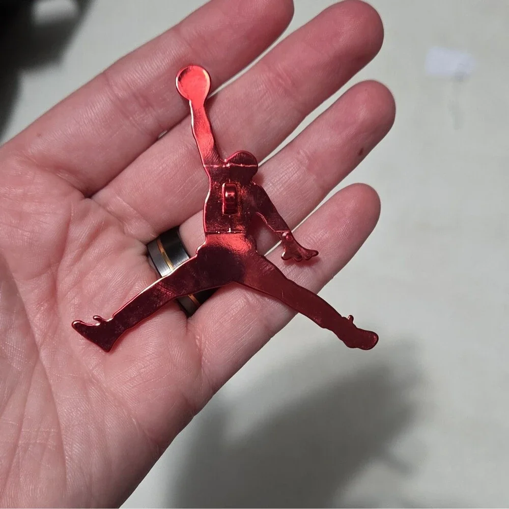 Jordan Red Keychain NBA Basketball Jumpman Logo Fan Accessory